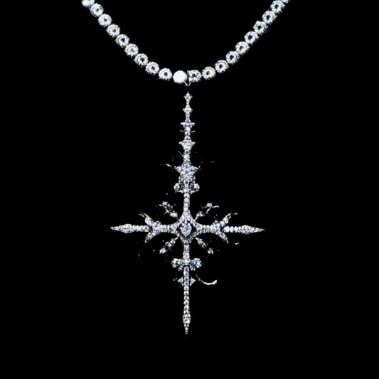 18K WHITE GOLD APOSTLE NECKLACE