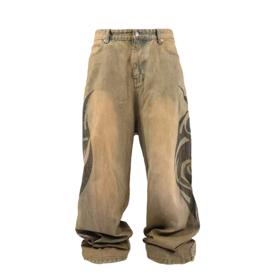 TRIBAL MUDWASH DENIM JEANS