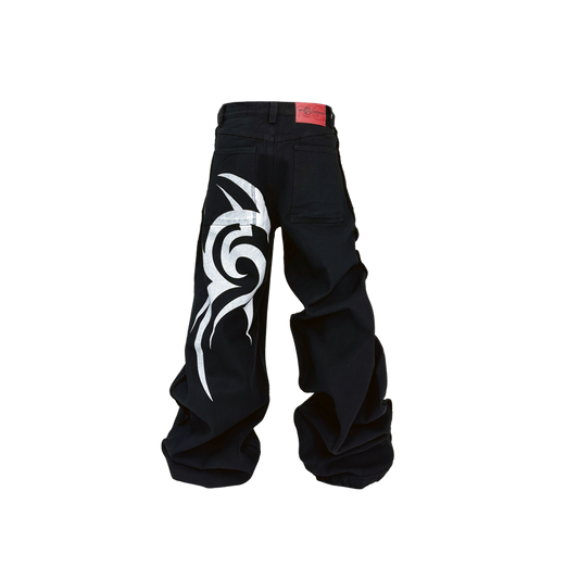 BLACK TRIBAL DENIM