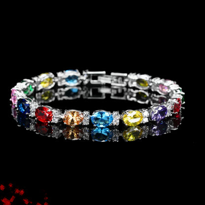 MULTICOLOR GEMSTONE TENNIS BRACELETS