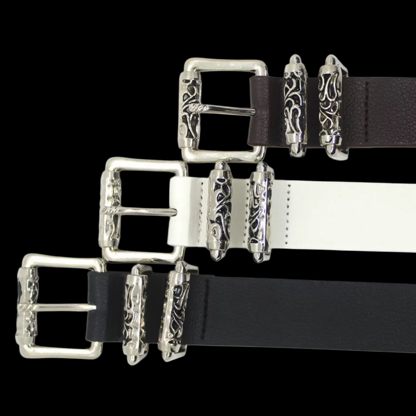 .925 STERLING SILVER PLATED ROLLER BELTS